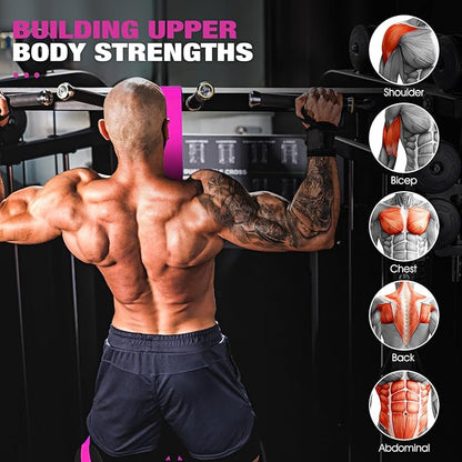 HPYGN Pull Up Assistance Bands, Heavy Duty Resistance Band for Pull Up Bar, Adjustable Weight/Size