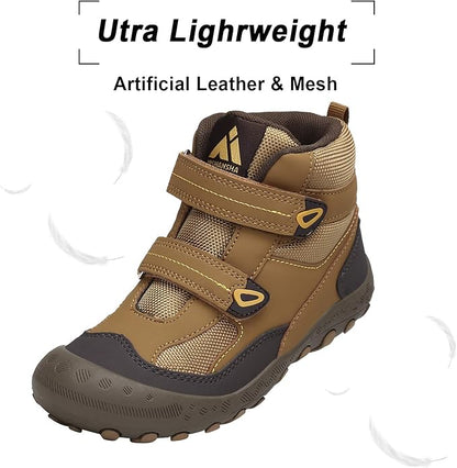 Mishansha Kids Hiking Boots Toddler Girls Boys Hiking Shoes Water-Resistant Anti-Collision Non-Slip