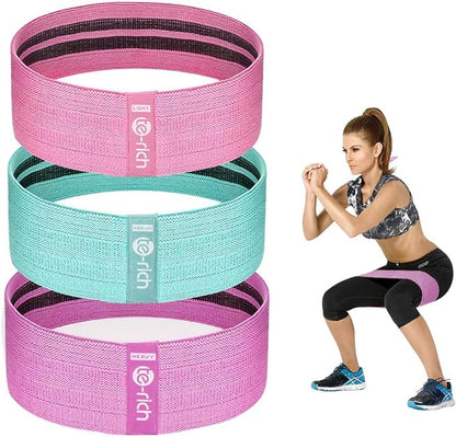 Resistance Bands, Fabric Workout Bands for Women & Men, Cloth Booty Resistance Loop Bands, Thick