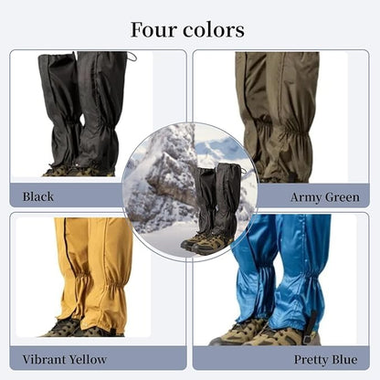 Leg Gaiters, Waterproof,Lightweight and Adjustable, Snow Boot Gaiters, for Men and Women Hiking