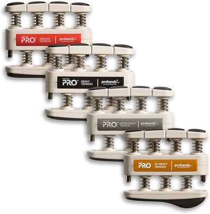 PRO Hand Exerciser, Finger Exerciser (Hand Grip Strengthener), Spring-Loaded, Finger-Piston System