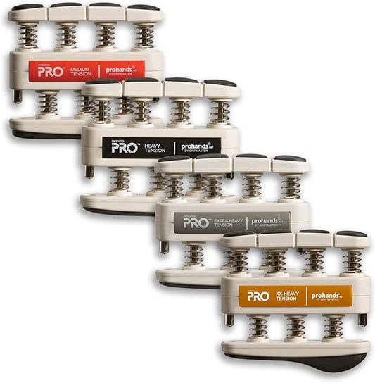 PRO Hand Exerciser, Finger Exerciser (Hand Grip Strengthener), Spring-Loaded, Finger-Piston System