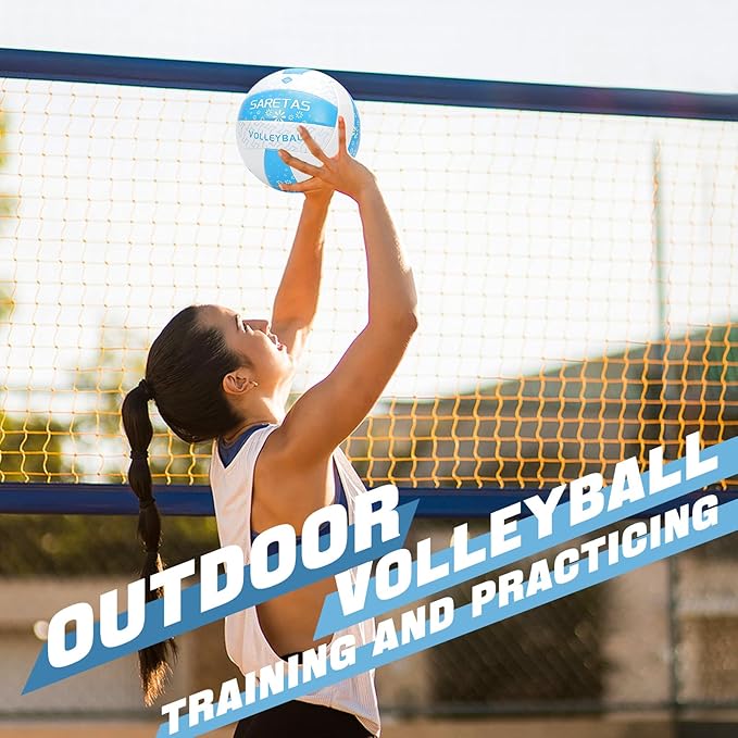 Beach/Water/Sand Volleyballs, Outdoor/Indoor Official Size, Soft Touch Volleyball for Beginners