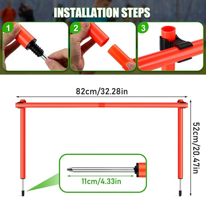 TOBWOLF 6PCS 6FT Adjustable Soccer Agility Training Poles, Detachable Sports Training Speed Sticks