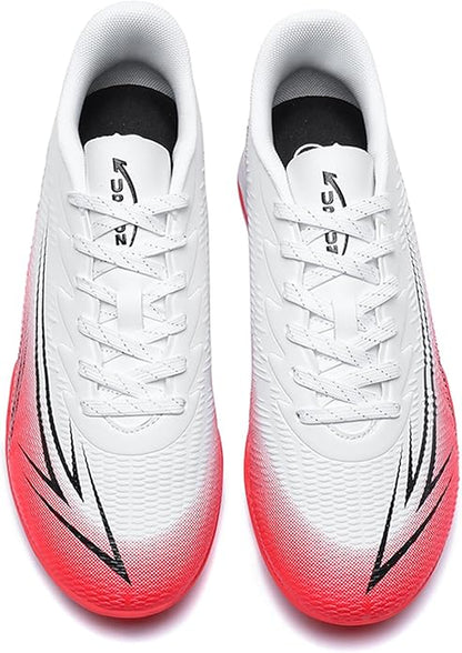 Men's High Top Soccer Shoes FG Long Spikes Adult Football Shoes Lightweight Professional Athletic