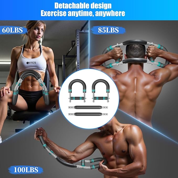 Twister arm Trainer, Adjustable Resistance (60-140 lbs) Chest Workout Equipment,Forearm Power