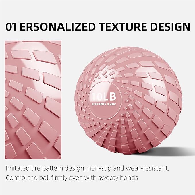 Medicine Ball 10 lbs Slam Ball Weighted Balls for Exercise Strength and Crossfit Workout