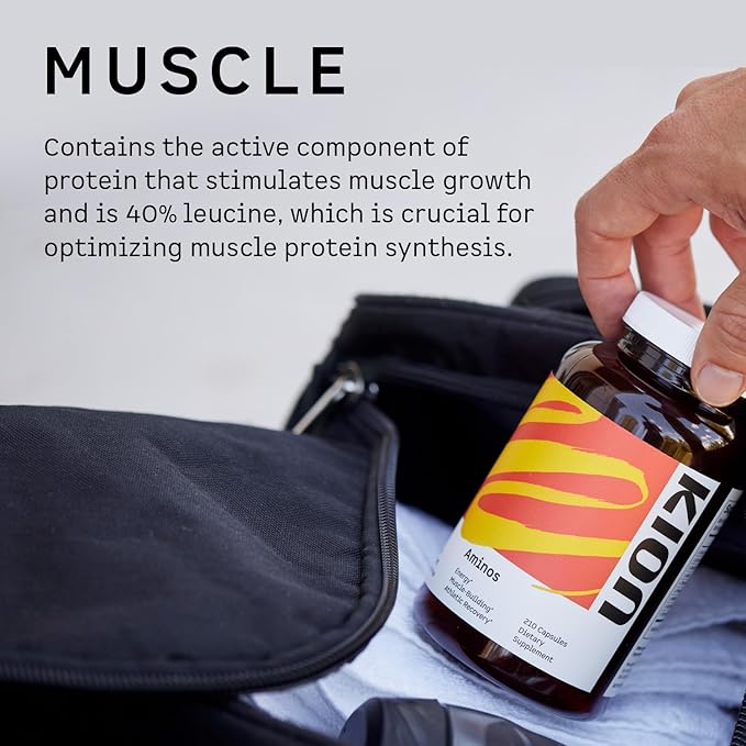 Kion Aminos Essential Amino Acids Capsules | The Building Blocks for Muscle Recovery, Reduced