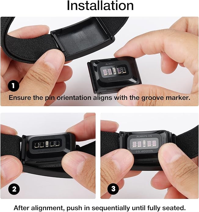 Arm Band Compatible with Whoop 5.0 Bicep Band, Soft Breathable Nylon Adjustable Strap with Case for