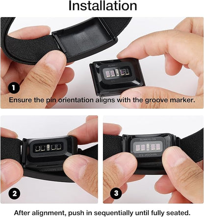 Arm Band Compatible with Whoop 5.0 Bicep Band, Soft Breathable Nylon Adjustable Strap with Case for