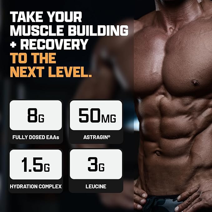 Nutrex Research EAA Hydration | EAAs + BCAA Powder | Muscle Recovery, Strength, Muscle Building