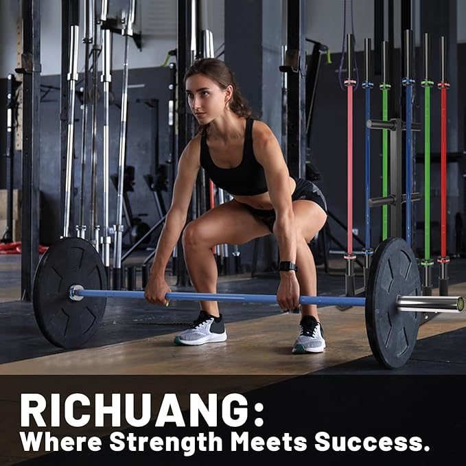 7ft Olympic Barbell, Weightlifting Barbell 28mm 45lb - 500/700/1000lbs Capacity with Smooth