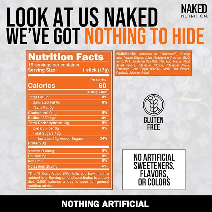 Nakedade Watermelon Mint ??Performance Enhancing Sports Drink Powder - Electrolyte Powder ??No GMOs
