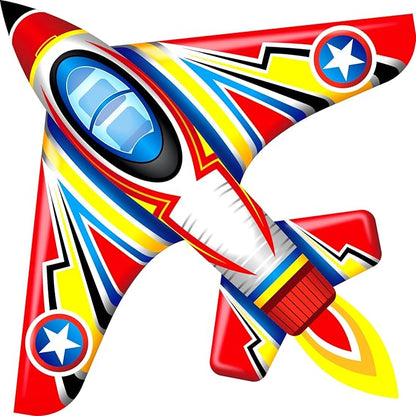 Kite Airplane Kite for Boys and Girls, Easy to Fly with Kites for Kids Ages 4-8, Beach Flying Kites
