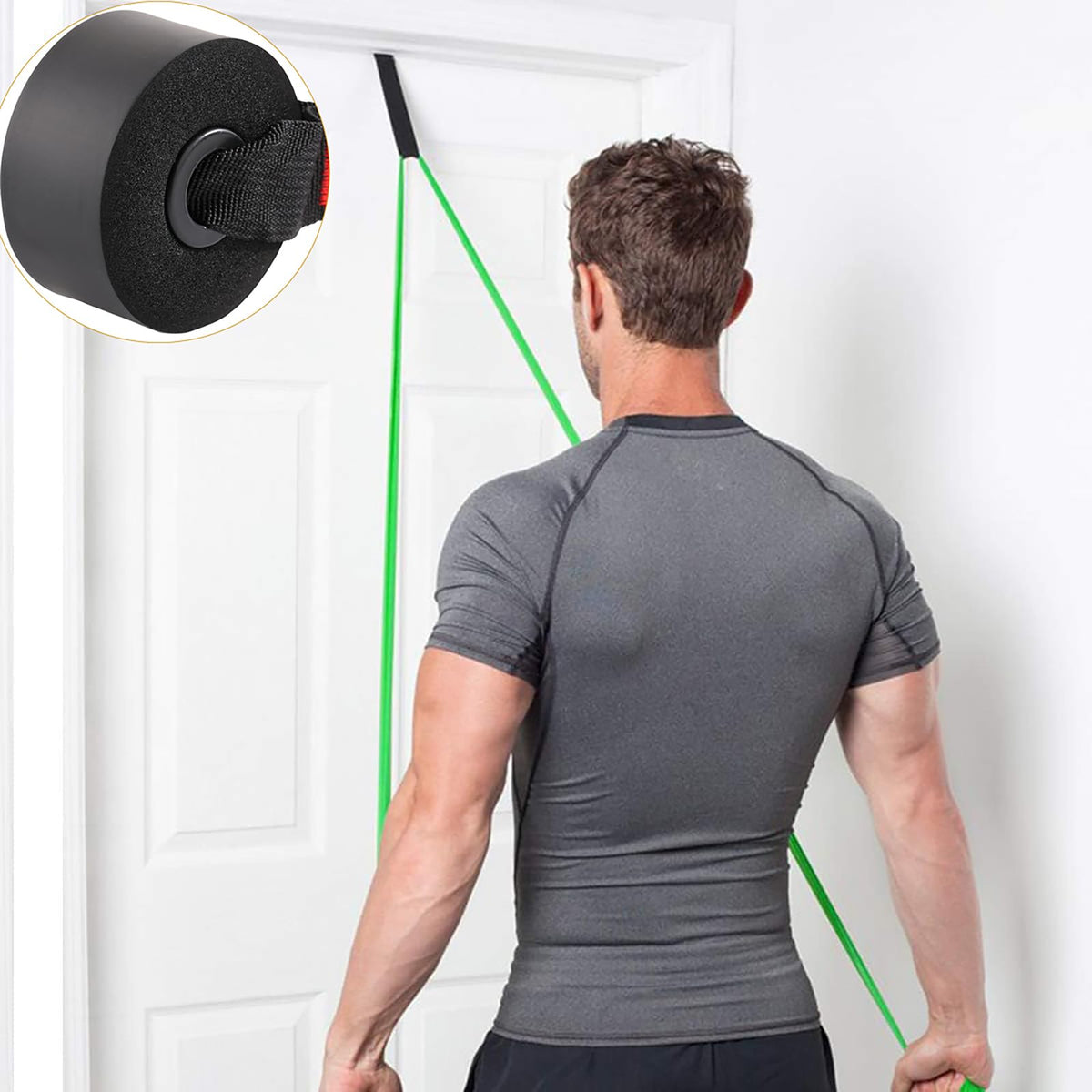 Resistance Bands Door Anchor Attachment, Secure Door Anchor Heavy Duty Door Anchor for Resistance