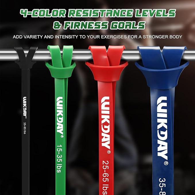 Resistance Bands, Pull Up Bands, Workout Bands for Exercise, Thick Heavy Resistance Band Set with
