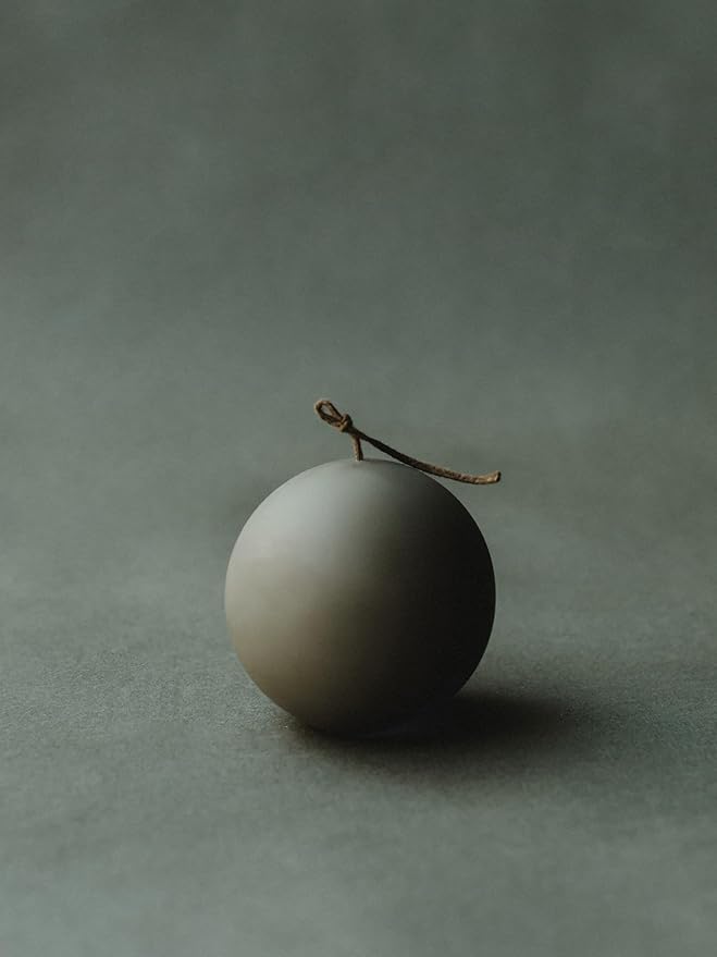 LAWA Sphere Candle - Beautiful Handmade Pillar Scented Soy Wax Elegant Aesthetic Candle