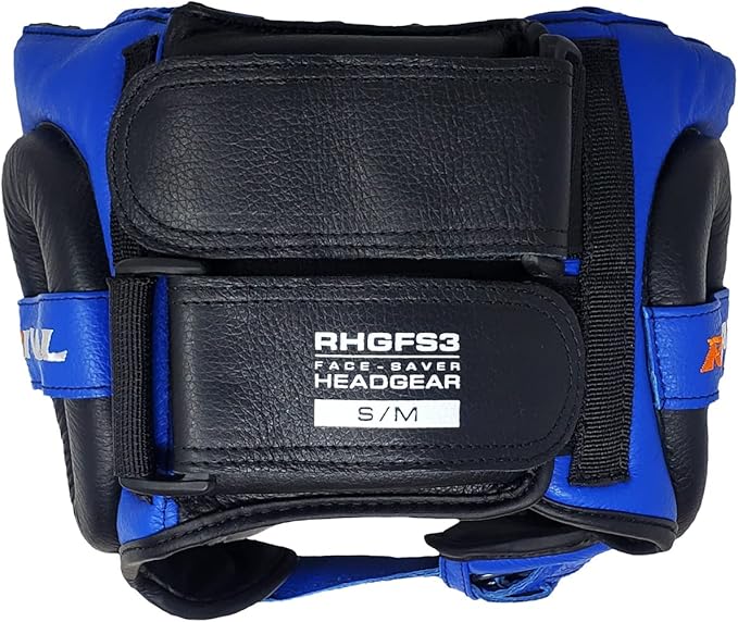 RIVAL Boxing RHGFS3 Face-Saver Sparring Headgear - Wide Eye Opening, Premium Leather, and
