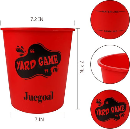 Juegoal Outdoor Giant Yard Pong Game Set Outdoor Toss Game Throwing Game for Beach, Camping, Lawn