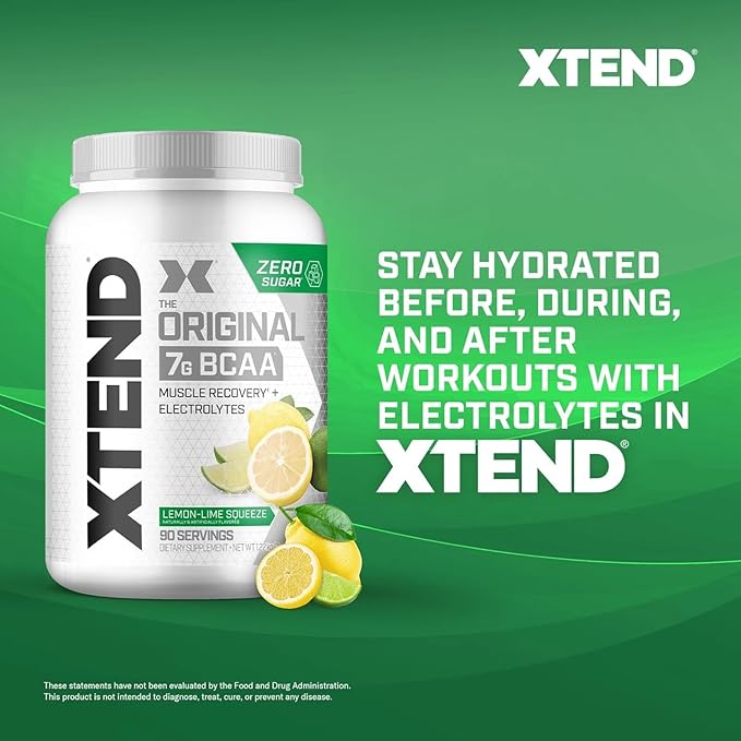 Xtend XTEND Original BCAA Powder 7g BCAA and 2.5g L-Glutamine, Sugar Free Post Workout Muscle
