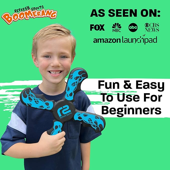 Outside Toys Boomerang For 5+ Year Boys Toys & Games - Soft Kid Toys Indoors or Outdoors - Toys For