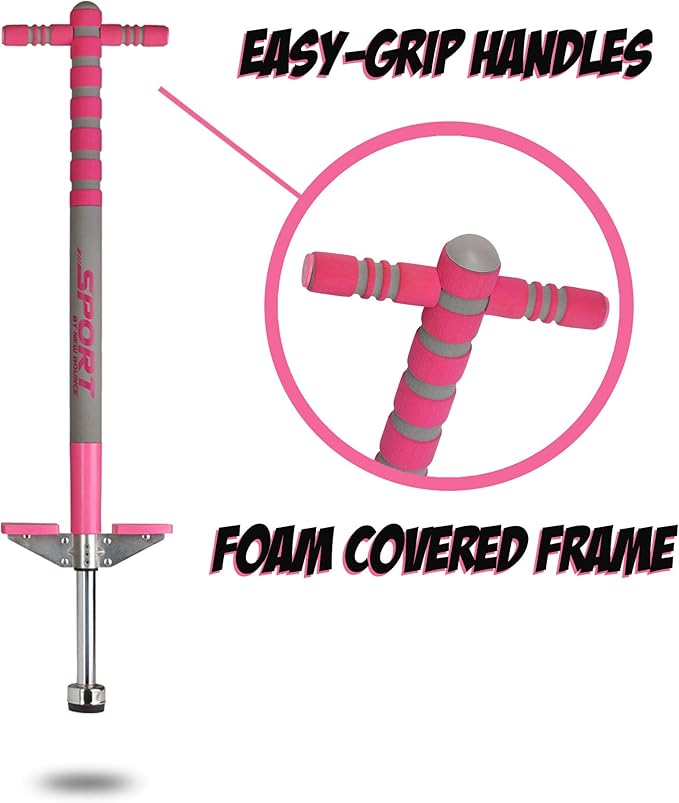 New Bounce Pogo Stick for Kids - Pogo Sticks, 40 to 80 Lbs - Sport Edition, Quality, Easy Grip
