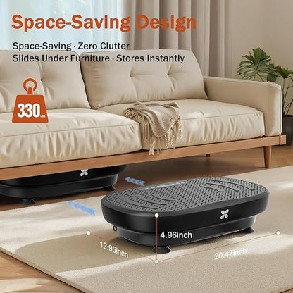 Vibration Plate Exercise Machine, Vibration Plate Platform with Bluetooth & Resistance Bands