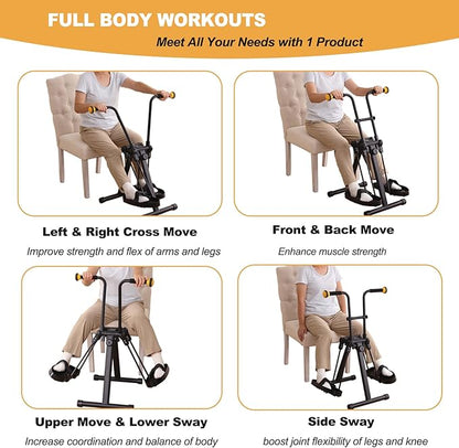 Pedal Exerciser Bike for Seniors, Hand Arm Leg and Knee Physical Therapy Exercise Equipment