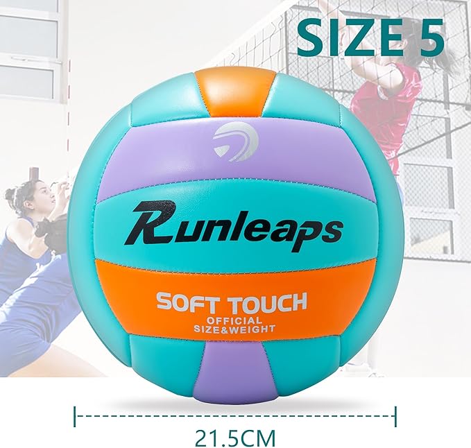 Beach Volleyball Official Size 5 Soft Waterproof Volleyball Sand Sports PU Ball for Indoor