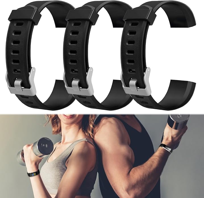 Watch Bands Replacement for ID115plus HR, Very Fit Pro Activity Fitness Tracker Wrist Bands Set