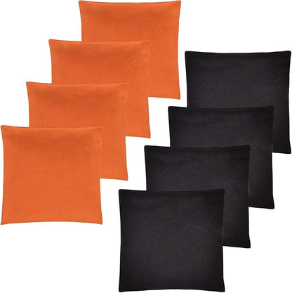 Set of 8 Regulation Cornhole Bags Double Sided, Weather Resistant Bean Bags for Cornhole Toss Game