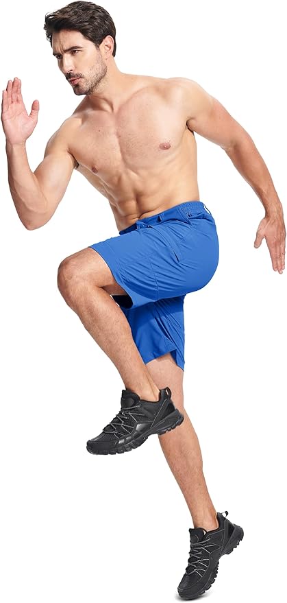 MAGCOMSEN Men's Hiking Cargo Shorts Quick Dry Lightweight 9" Golf Shorts Summer Casual Work Outdoor