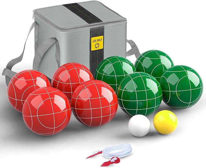Professional Grade 107mm Bocce Ball Game Set Regulation Size and Weight 920g for Official