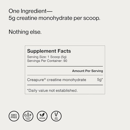 Momentous Creatine Monohydrate Powder - Creapure Creatine Powder - Supports Strength, Lean Muscle