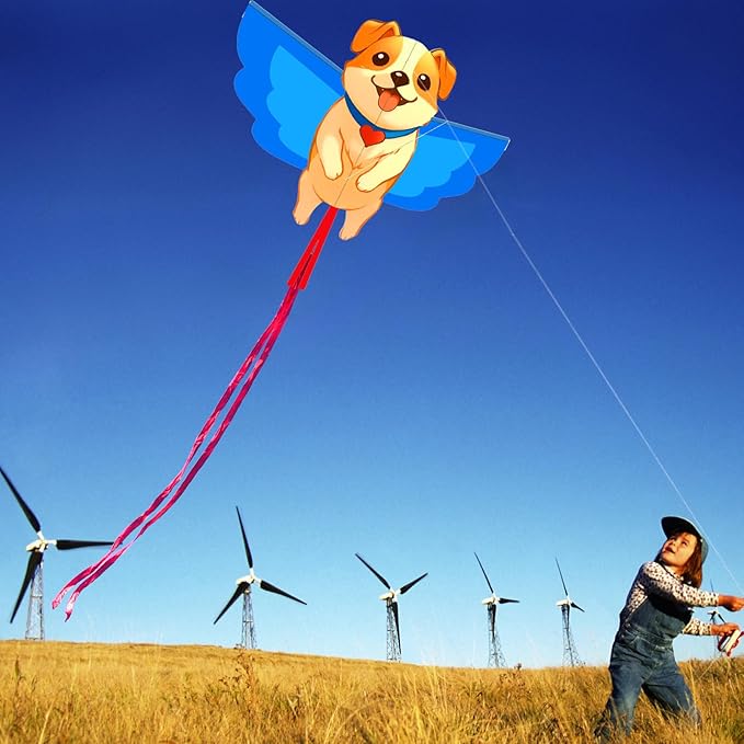 HENGDA KITE Animals Kite for Kids Beginners and Adults Cute Design High Definition Printing Easy to