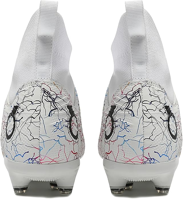 Men's Soccer Shoes High-Top Soccer Cleats Outdoor Breathable Athletic Professional Spikes Youth