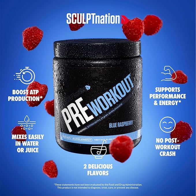 Sculpt Nation by V Shred PreWorkout - Premium Pre Workout Powder with Amino Acids for Ultimate