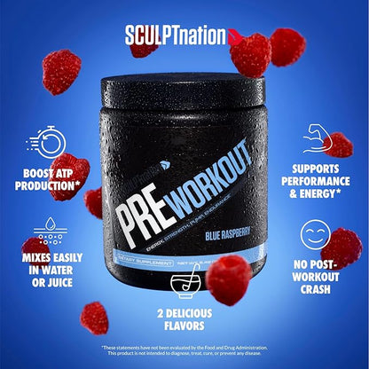 Sculpt Nation by V Shred PreWorkout - Premium Pre Workout Powder with Amino Acids for Ultimate