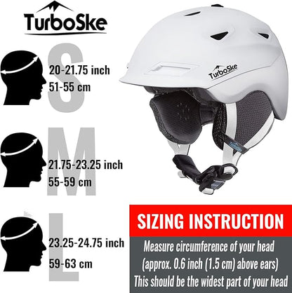 Ski and Snowboard Helmet - Active Ventilation, Audio Compatible Snow Sports Luxury Helmet With ASTM