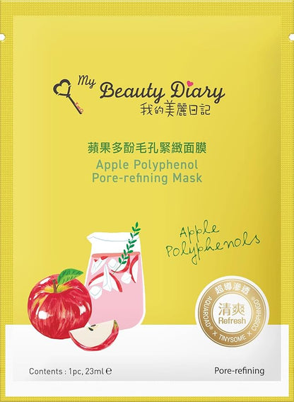 My Beauty Diary Apple Polyphenol Pore-refining Mask, Clarifying and Moisturizing Facial Mask