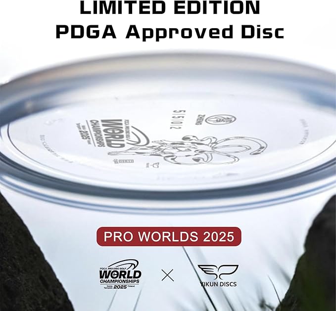 Yikun Stable Midrange Disc Golf Disc - 165-176g Glow-in-The-Dark & Standard Options | Reliable
