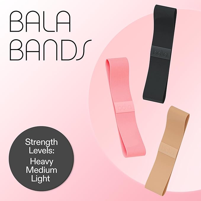 Bala Booty Bands Resistance Bands for Women & Men - Elastic Exercise Bands for Working Out - Wrist