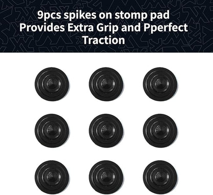 XCMAN 4 Layer-Cone Studs Dia 7.87 Inch Aluminum Snowboard Stomp Pad - 9pcs