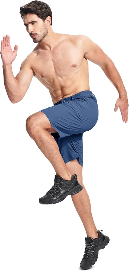 MAGCOMSEN Men's Hiking Cargo Shorts Quick Dry Lightweight 9" Golf Shorts Summer Casual Work Outdoor
