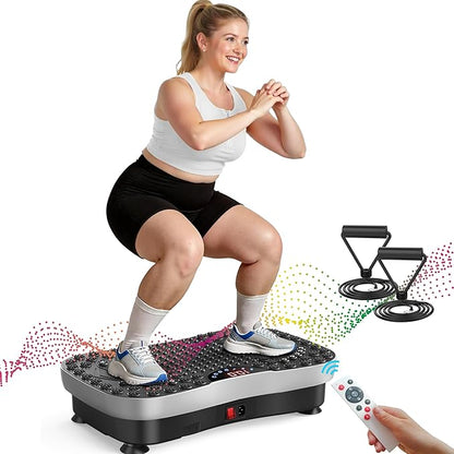 AXV Vibration Plate Exercise Machine Whole Body Workout Portable Mini Vibrate Fitness Platform