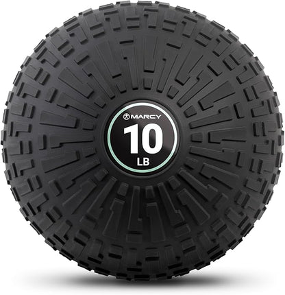 Marcy Slam Ball, 10–50 lbs Dead Weight, Non-Bounce, Sand-Filled Medicine Ball with Durable PVC