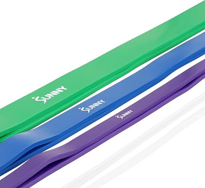 Sunny Health & Fitness Versatile Resistance Bands (Single or Combo Set) for Strength Training