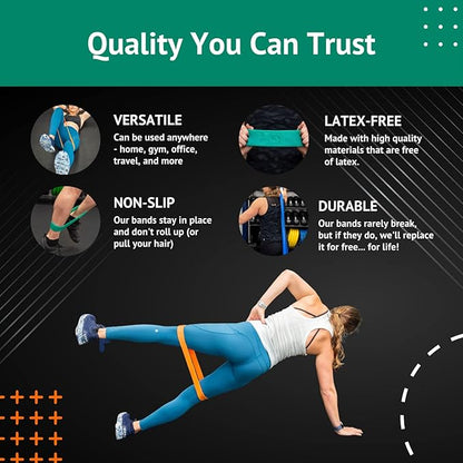 Pure Band - Latex-Free Professional Resistance Bands for Working Out, Stretching, Rehab, & Physical