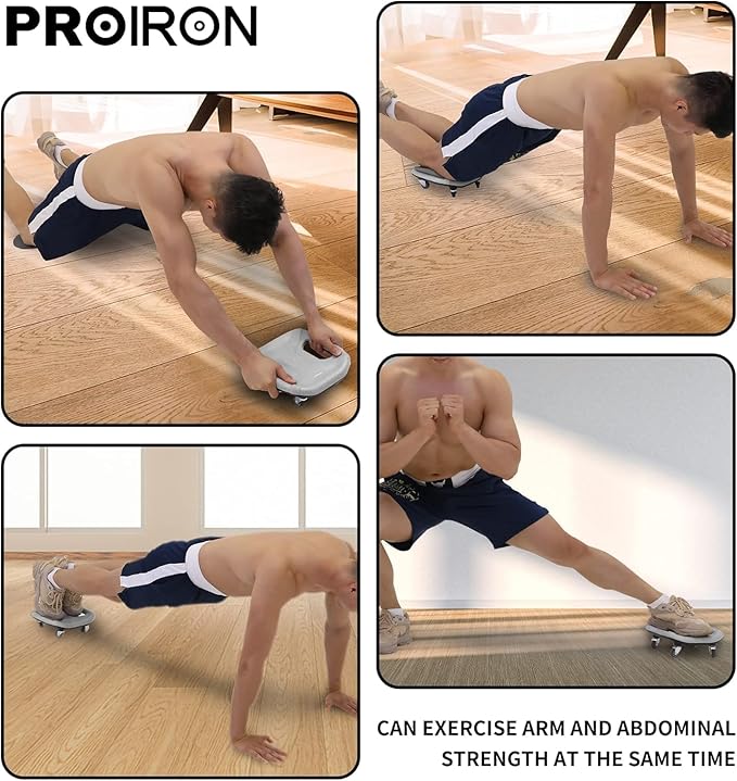 PROIRON Ab Roller with Knee Pads for Abs Workout, Multifunctional Ab Roller Wheel for Abs Workout