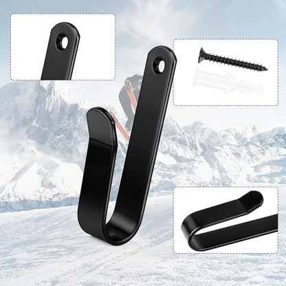 Snowboard Wall Mount Clips, Horizontal Snowboard Rack Display Stand, Snowboard Wall Mount Clips for